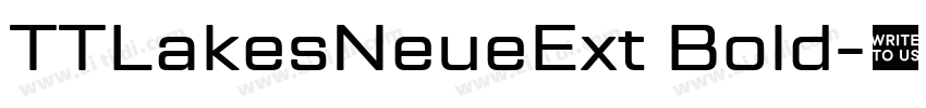 TTLakesNeueExt Bold字体转换